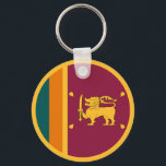Sri Lanka Flag Sleutelhanger<br><div class="desc">Patriotic flag of Sri Lanka.</div>