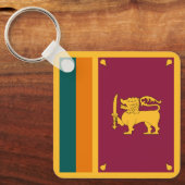Sri Lanka Flag Sleutelhanger (Voorkant)