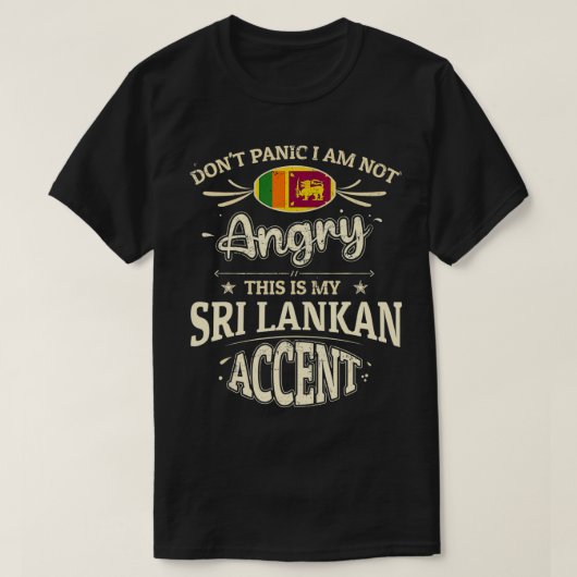 Sri Lanka Flag Souvenirs for Sri Lankans Mannen & T-shirt (Design voorkant)
