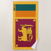 Sri Lanka Flag Splendid Patriotic Strandlaken (Voorkant)