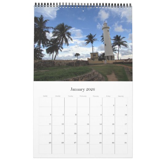 sri lanka fotografie kalender (Jan 2026)
