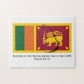 SRI LANKA | Gezegende natie | SRI LANKAN FLAG Legpuzzel (Horizontaal)