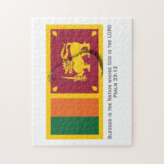 SRI LANKA | Gezegende natie | SRI LANKAN FLAG Legpuzzel (Verticaal)