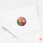 Sri Lanka Glossy Circle Vlag Ronde Sticker (Envelop)