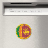 Sri Lanka Gnarly Flag Magneet (Insitu (Vaatwasser))