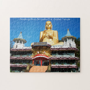 Sri Lanka Golden Temple. Jigzaag Puzzle Legpuzzel