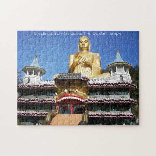 Sri Lanka Golden Temple. Jigzaag Puzzle Legpuzzel (Horizontaal)