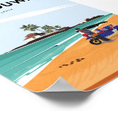 Sri lanka Hikkaduwa-reisposter Poster (Hoek)