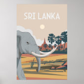 Sri Lanka hikkaduwa reisposter Sri Lanka, hikka Poster (Voorkant)