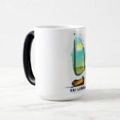 Sri Lanka illustreerde het poster van kaarttoerism Magische Mok (Voorkant links)