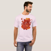 Sri Lanka in brand T-shirt (Voorkant volledig)