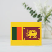 Sri Lanka Island - Lion flag Briefkaart (Staand voorkant)