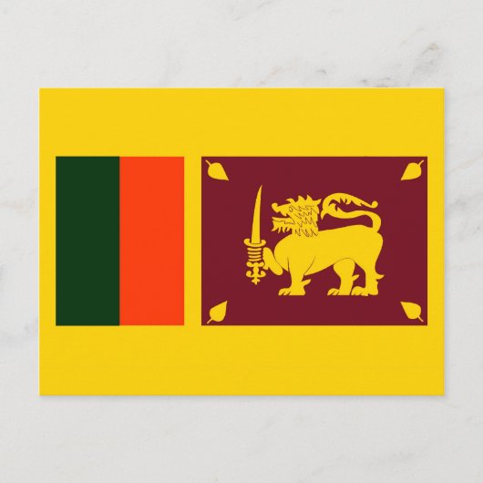 Sri Lanka Island - Lion flag Briefkaart (Voorkant)