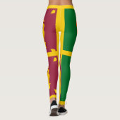 Sri Lanka Island - Lion flag Leggings (Achterkant)