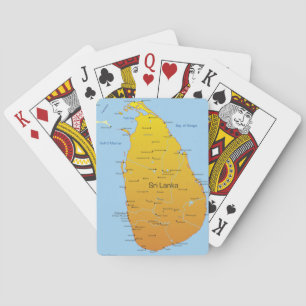 Sri Lanka-kaart Pokerkaarten