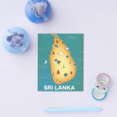 Sri Lanka kaart reisposter (Enkel)