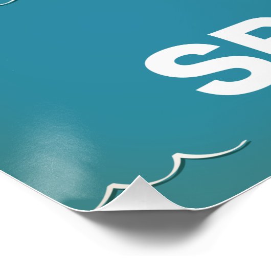 Sri Lanka kaart reisposter Perfect Poster (Hoek)