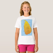 Sri Lanka-kaart T-shirt (Voorkant volledig)