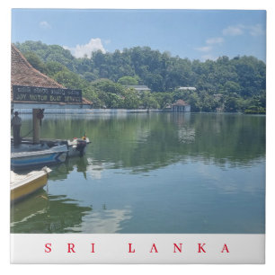 Sri Lanka Kandy Lake uitzicht keramische tegel Tegeltje