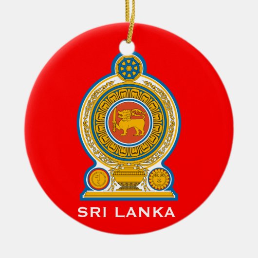 SRI LANKA* Keramisch kerstversiering Keramisch Ornament (Voorkant)
