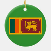 SRI LANKA* Keramisch kerstversiering Keramisch Ornament (Achterkant)