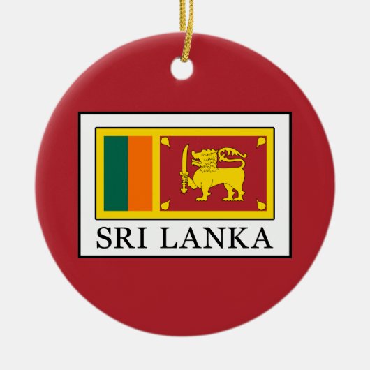 Sri Lanka Keramisch Ornament (Voorkant)
