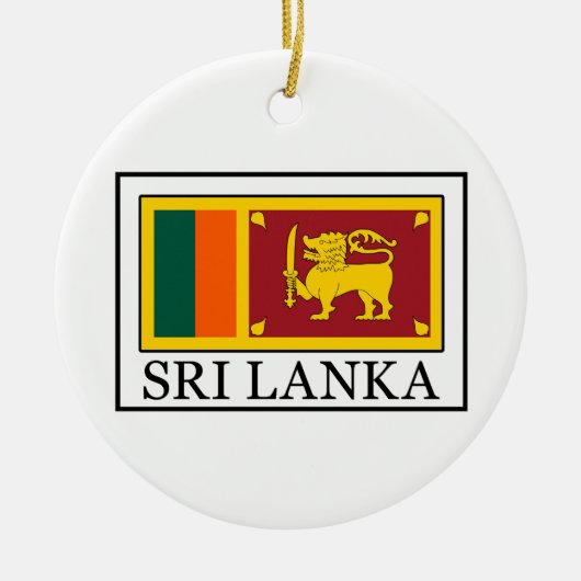 Sri Lanka Keramisch Ornament (Voorkant)