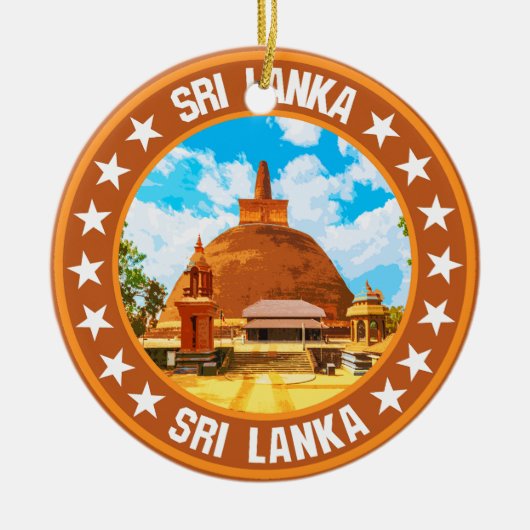 Sri Lanka Keramisch Ornament (Voorkant)