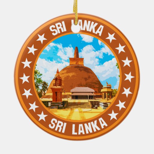 Sri Lanka Keramisch Ornament (Achterkant)