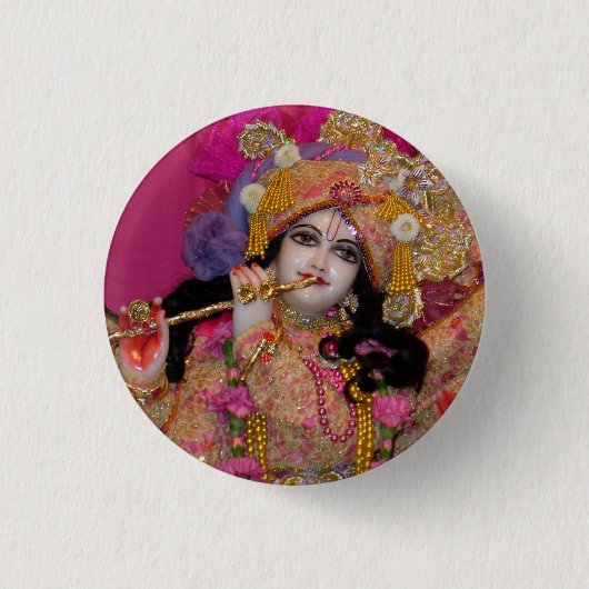 Sri Lanka Krsna Pink Mini Button (Voorkant)