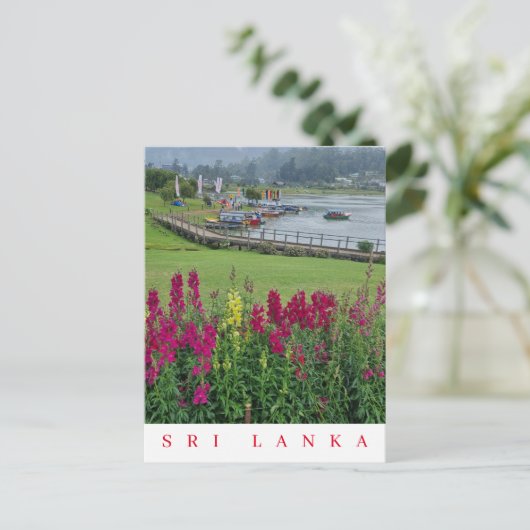 Sri Lanka Lake Gregory uitzicht briefkaart (Staand voorkant)