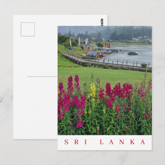 Sri Lanka Lake Gregory uitzicht briefkaart (Voorkant / Achterkant)