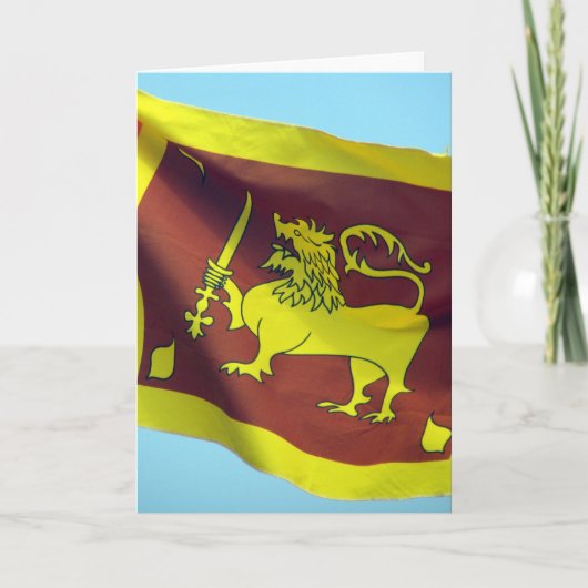 sri lanka leeuw kaart (Voorkant)