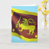 sri lanka leeuw kaart (Gele Bloem)