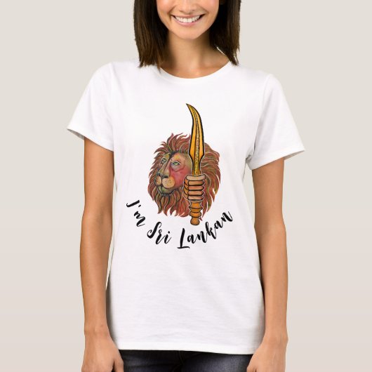 Sri Lanka leeuw T-shirt (Voorkant)