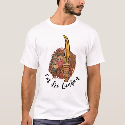 Sri Lanka leeuw T-shirt (Voorkant)