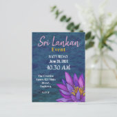 Sri Lanka Lotus Bloem Schilderij Briefkaart (Staand voorkant)
