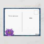 Sri Lanka Lotus Bloem Schilderij Briefkaart (Achterkant)