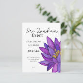 Sri Lanka Lotus Bloem Schilderij Briefkaart (Staand voorkant)