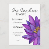 Sri Lanka Lotus Bloem Schilderij Briefkaart (Voorkant)