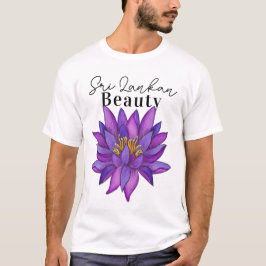 Sri Lanka Lotus Bloem Schilderij T-shirt