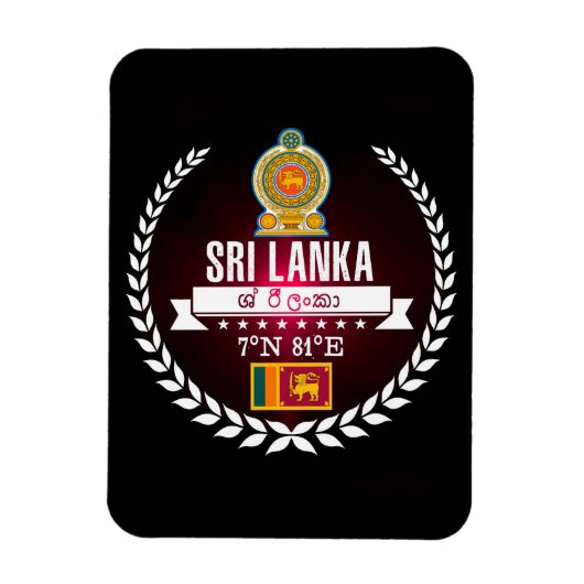 Sri Lanka Magneet (Verticaal)