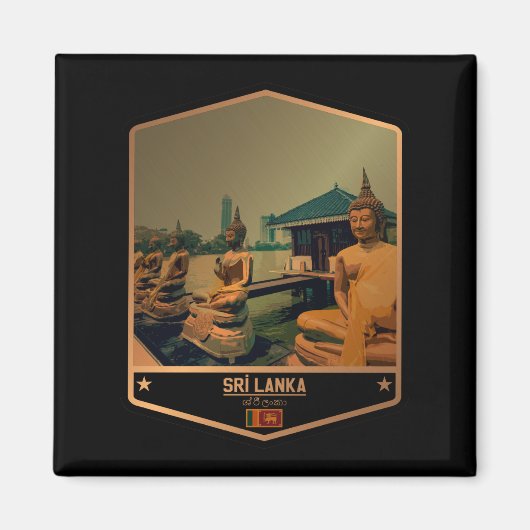 Sri Lanka Magneet (Voorkant)