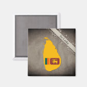 Sri Lanka Magneet (Voorkant / Achterkant)