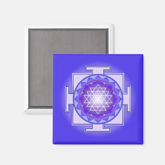 Sri Lanka Mandala Paars en Blue Magnet (Voorkant / Achterkant)