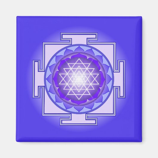 Sri Lanka Mandala Paars en Blue Magnet (Voorkant)