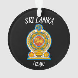 Sri Lanka met kerstversiering Ornament