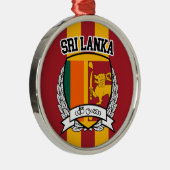 Sri Lanka Metalen Ornament (Rechts)