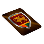 Sri Lanka Metallic Emblem Magneet (Rechterzijde)