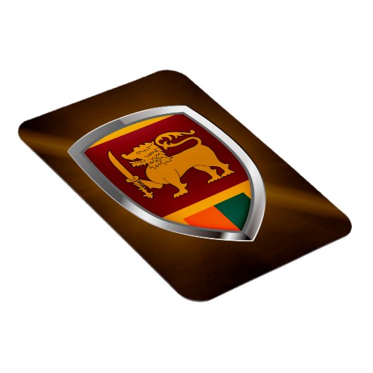 Sri Lanka Metallic Emblem Magneet (Rechterzijde)